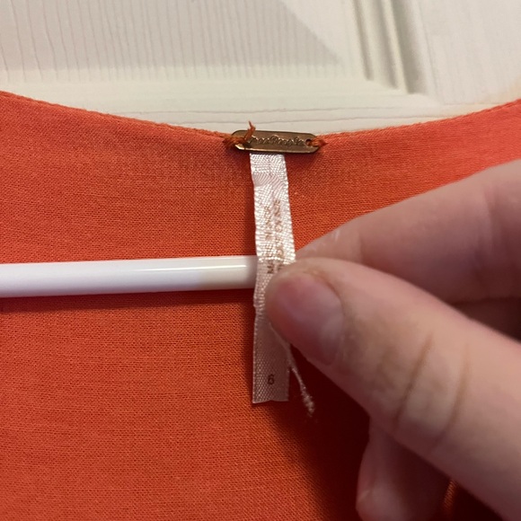 Free People Orange Floral Dress - Picture 2 of 2